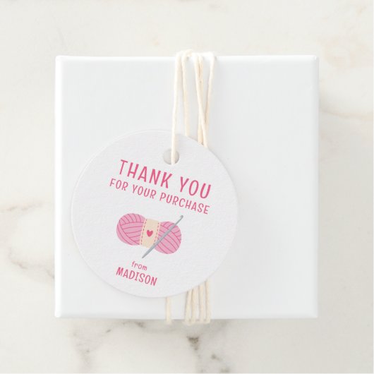 Haakwerk Hartelijk dank voor uw aankoop Bedankjes Labels (In situ)