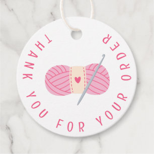 Haakwerk Hartelijk dank voor uw bestelling Bedankjes Labels