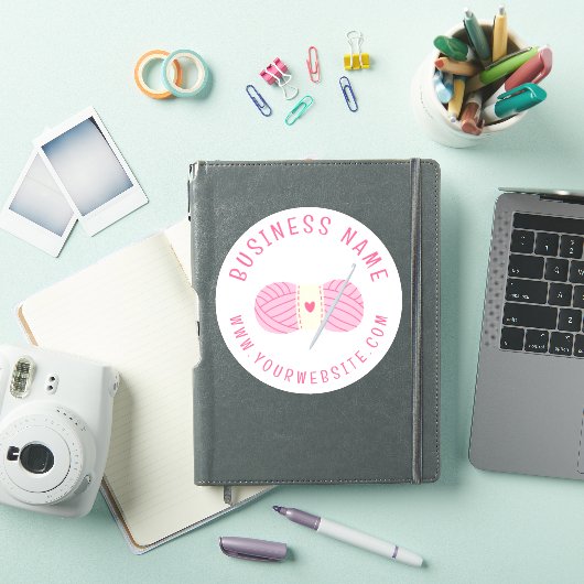 haakwerk website aangepaste bedrijfsnaam sticker (iPad Cover)