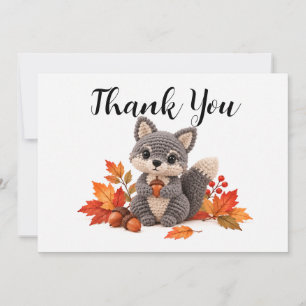 Haakwolf Herfst Dank Je Notitiekaartje