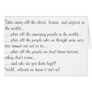 Haal alle verliezers weg...