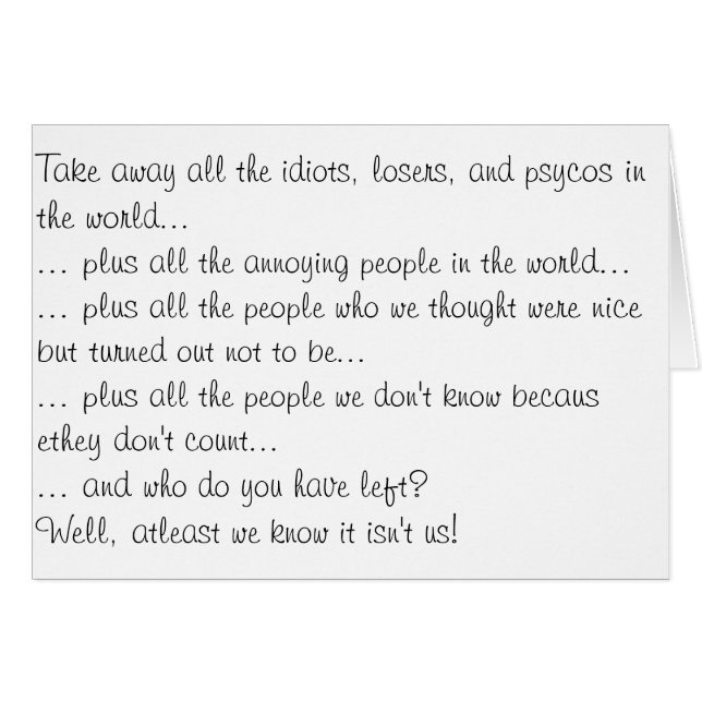 Haal alle verliezers weg... (Voorkant Horizontaal)