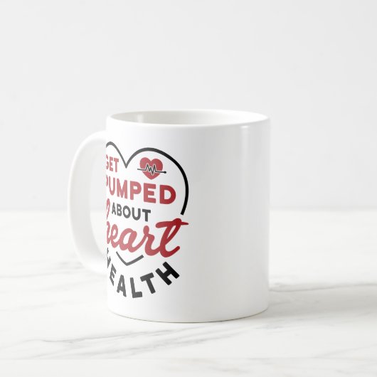 Haal alles over hartgezondheid koffiemok (Voorkant links)