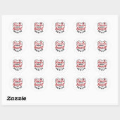 Haal alles over hartgezondheid ronde sticker (Vel)