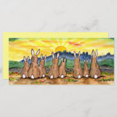Haal Bunny Rabbit Sunrise Scene Whimsical Cute (Voorkant / Achterkant)
