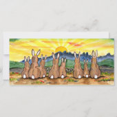Haal Bunny Rabbit Sunrise Scene Whimsical Cute (Voorkant)