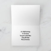 HAAL "CHRISTMAS BIRTHDAY" OP U TOE FEESTDAGEN KAART (Binnen)