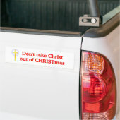 Haal Christus niet uit CHRISTmas Bumpersticker (Op Truck)
