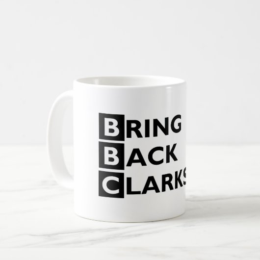 Haal Clarkson mok terug (Voorkant links)