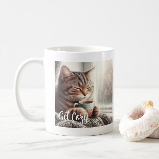 Haal Cozy Cat Koffiemok (Met donut)