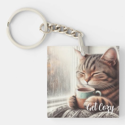 Haal Cozy Cat Sleutelhanger (voorkant)