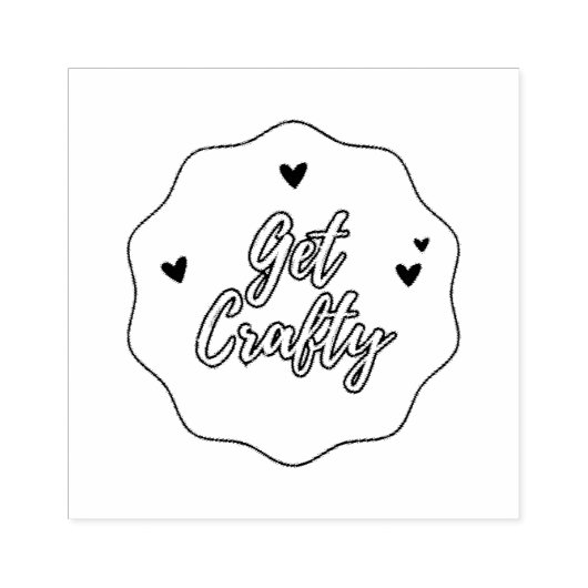 Haal Craty Rubberstempel (Afrduk)