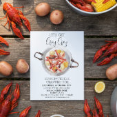 Haal Cray Crawfish Boil Seafood Uitnodiging