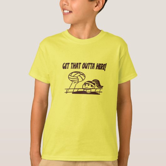 Haal dat hier weg! Volleybal T-shirt van kind (Voorkant)