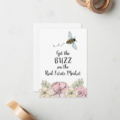 Haal de Buzz op de markt voor onroerend goed Notitiekaartje (Voorkant / Achterkant in situ)