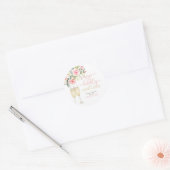 Haal de champagne open, ze gaat trouwen ronde sticker (Envelop)