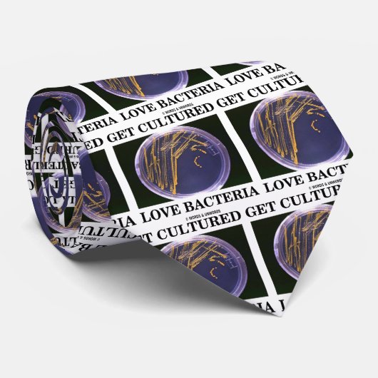 Haal de gekweekte liefdesbacterie (Petri Dish Humo Stropdas (Opgerold)