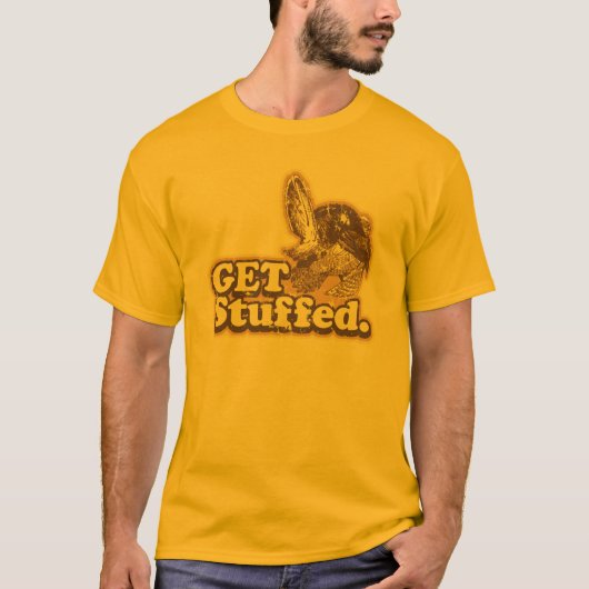 Haal de geüpgraffde Thanksgiving Basic T-Shirt (Voorkant)