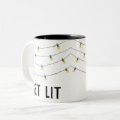 Haal de grappige Mok met kerstlampjes uit je hoofd (Voorkant links)