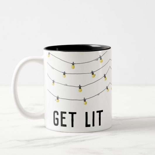 Haal de grappige Mok met kerstlampjes uit je hoofd (Links)