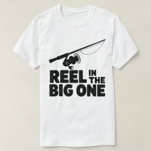 Haal De Grote Binnen Vissersstok Silhouet T-shirt