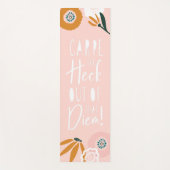 Haal de hals uit die Abstracte diem Floral Yogamat (Voorkant)