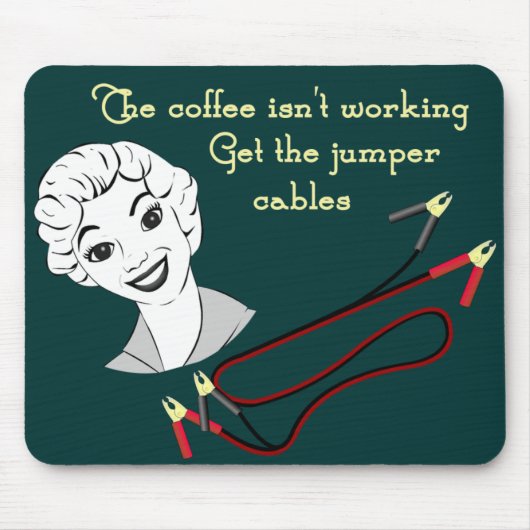 Haal de Jumper Cables Mousepad Muismat (Voorkant)