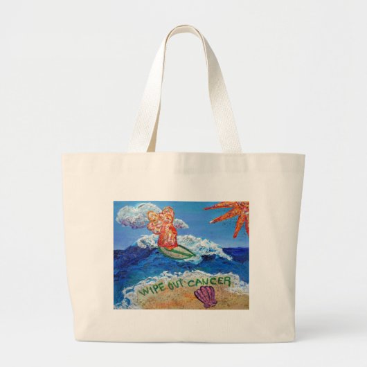 Haal de kankertas uit de verpakking grote tote bag (Voorkant)