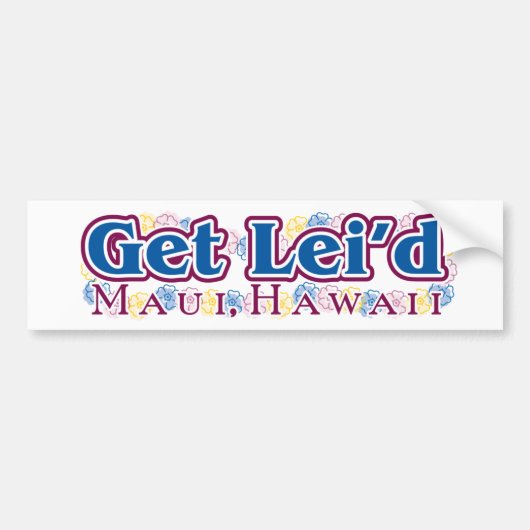 Haal de lei'd-sticker uit Maui-bumper Bumpersticker (Voorkant)