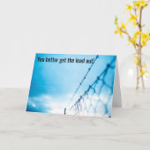 Haal de leiding uit, het komt naar beneden - kaart (Gele Bloem)