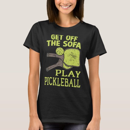 Haal de Sofa-speelpaddleball weg T-shirt (Voorkant)