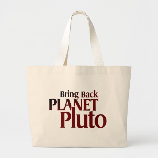 Haal de stekker terug grote tote bag (Voorkant)