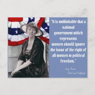 Haal de stemming uit - Lucy Burns Briefkaart