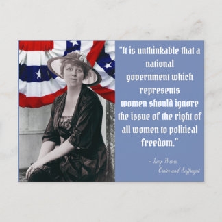 Haal de stemming uit - Lucy Burns Briefkaart