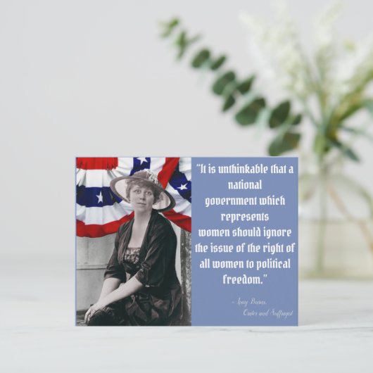 Haal de stemming uit - Lucy Burns Briefkaart (Staand voorkant)