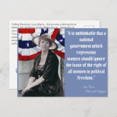 Haal de stemming uit - Lucy Burns Briefkaart (Voorkant / Achterkant)