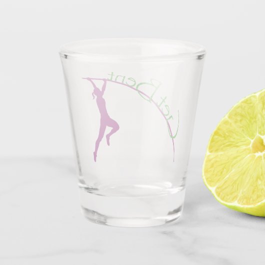 Haal de stoep van de vrouw, Vaulter Shot Glas (Achterkant)