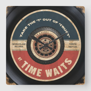 Haal de 'T' uit 'Vertrouwen' Vierkante Klok