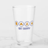 Haal de vuile Camping Glas (Voorkant)