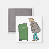 Haal de vuilnisbak uit magneet (Voorkant / Achterkant)