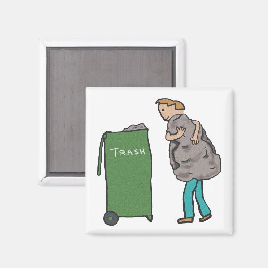 Haal de vuilnisbak uit magneet (Voorkant / Achterkant)