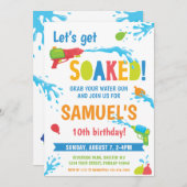 Haal de 'wateroorlog'-feest, elke leeftijd kaart (Voorkant / Achterkant)