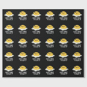 Haal de Yolk Funny Egg Joke Pun Dark BG Cadeaupapier (Vlak)