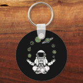 Haal deze yoga astronaut T-Shirt als verjaardag, c Sleutelhanger (Voorkant)