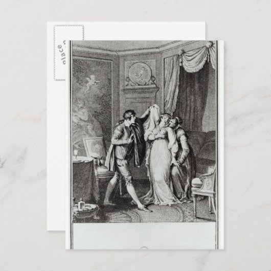 "Haal die sluier uit", uit hoofdstuk 7 van Briefkaart (Voorkant / Achterkant)