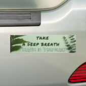 Haal diep adem in bumpersticker (Op auto)