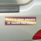 Haal diep adem in het brein bumpersticker (Op auto)