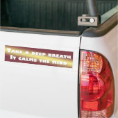 Haal diep adem in het brein bumpersticker (Op Truck)