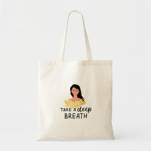 Haal diep adem in tote bag (Voorkant)