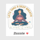 Haal diep adem | Meditatie sticker (Vel)